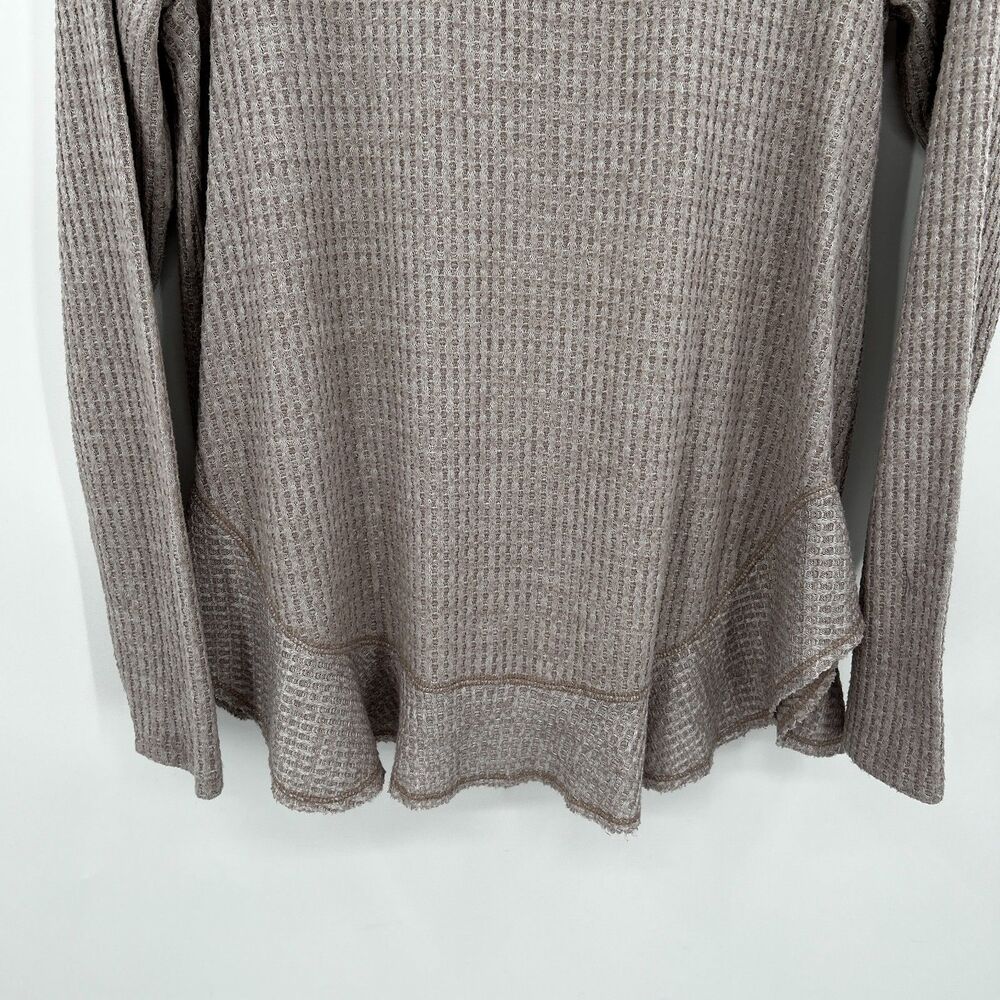 ANTHROPOLOGIE Saturday Sunday Waffle Knit Ruffle Cozy Jogger Lounge Set Medium - Picture 5 of 12